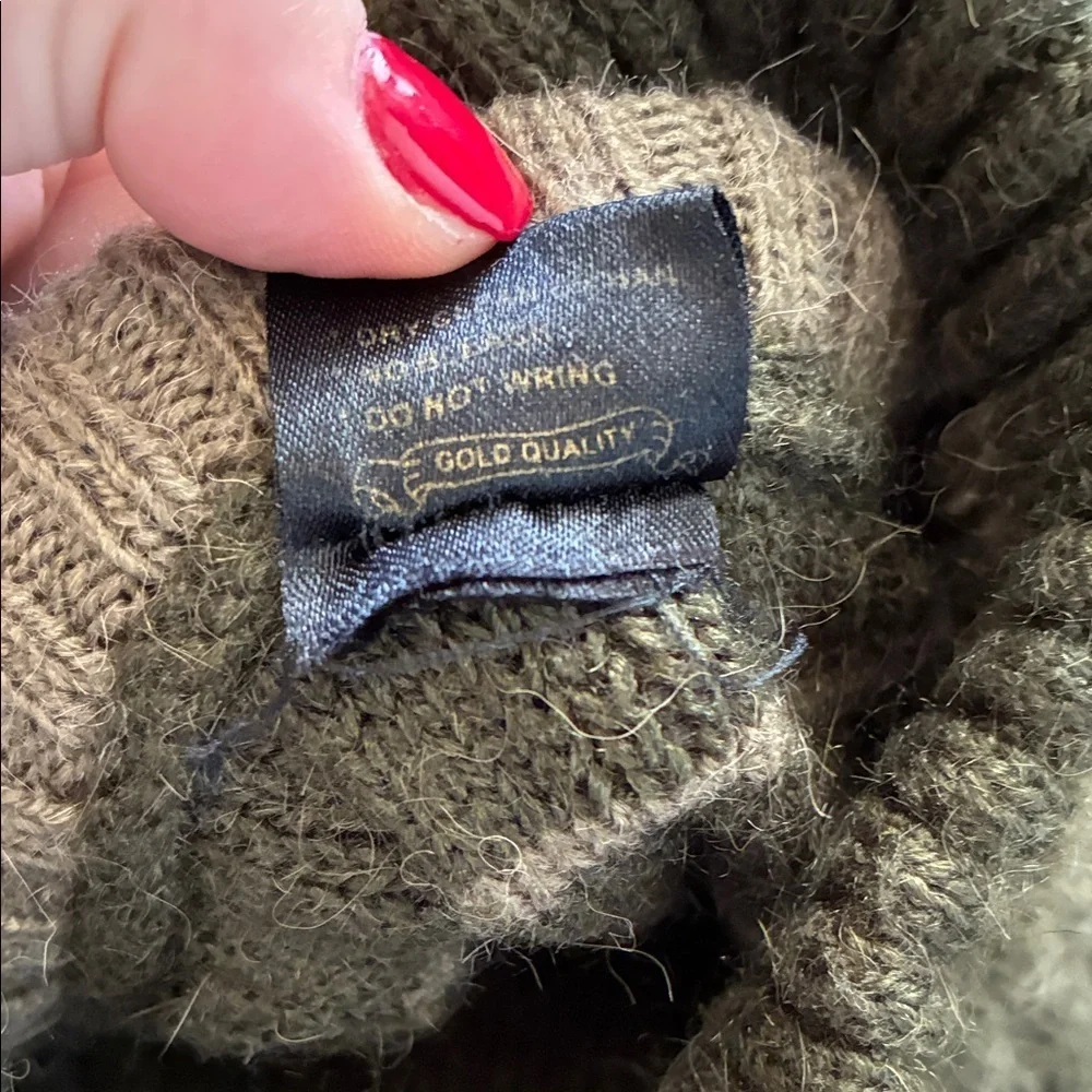 Olive Green Alpaca Sweater